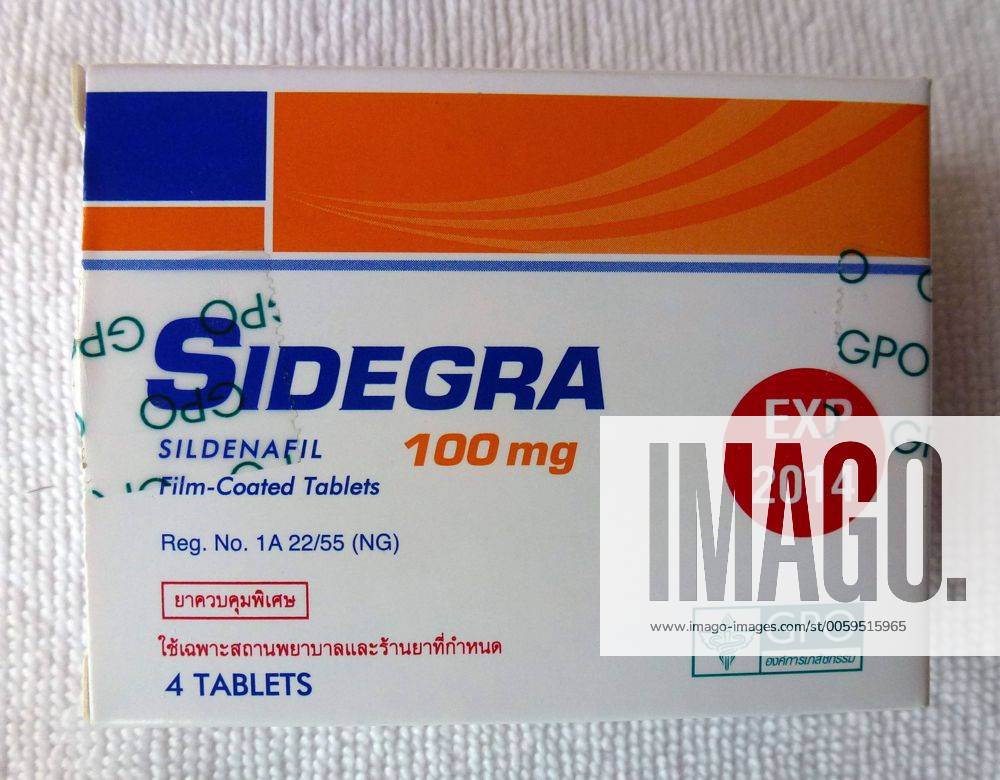 Der offiziell in Thailand hergestellte Ersatz für das teure Viagra heisst SIDEGRA und hat ebenfalls 100 mg Sildenafil als Wirkstoff, neues Potenzmittel aus Thailand, Bangkok Thailand 08.04.2013 Foto: mspb Thomas Melzer SIDEGRA Potenzmittel Thailand,