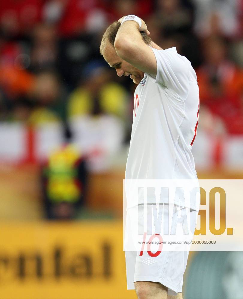 England s Wayne Rooney looks on dejected FIFA World Cup 2010 Group C England v Algeria 18th June, 2010 . o0 Cape Town