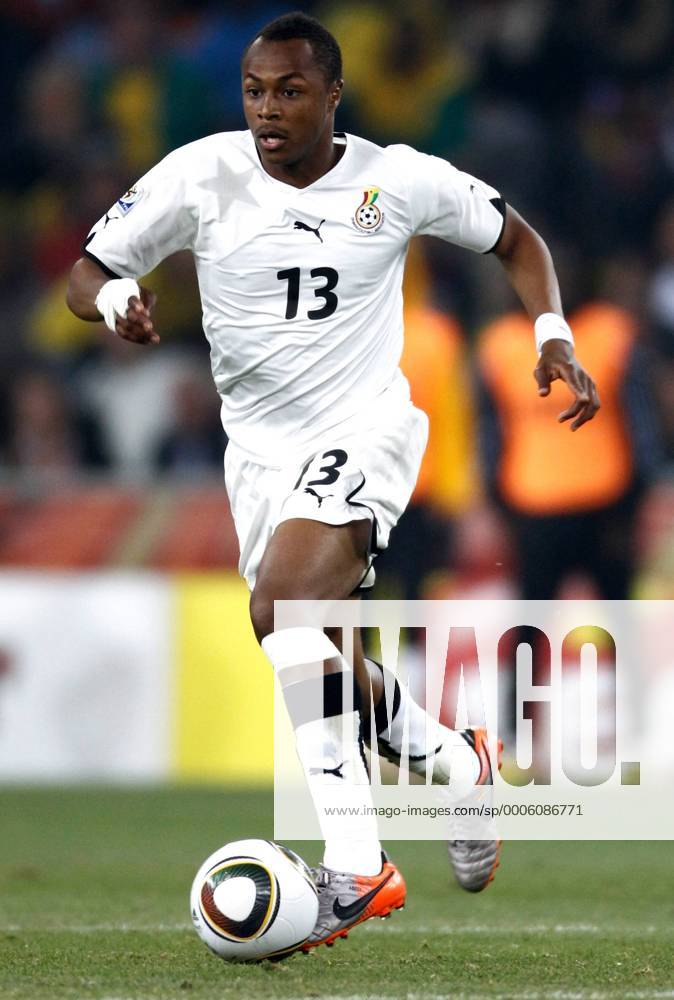 FUSSBALL WM 2010 VORRUNDE Gruppe D 23.06.2010 Ghana (weiß) - Deutschland: Andre AYEW (Ghana)