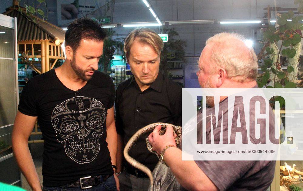 Michael Wendler in der Zoohandlung Zajac in Köln - Michael Wendler Markus Krampe Norbert Zajac