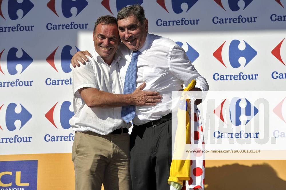 Bernard Hinault (FRA, L), Eddy Merckx (BEL), Rotterdam - Brüssel XPHOTOXNEWSX
