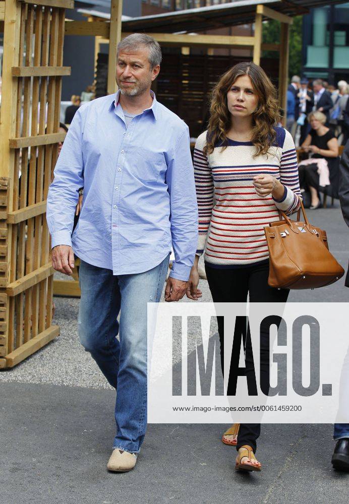 Art Basel 2013, the most important Art Trade Fair in the World with Celebrities: Russian Billionaire Roman Abramowitsch with girlfriend Daria Zhukova Art Basel 2013