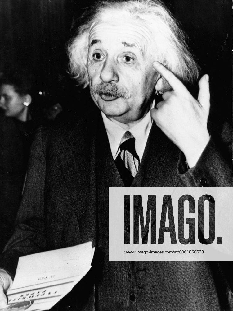 Jan. 11, 1946 - Washington D.C., U.S. - Professor ALBERT EINSTEIN was a German theoretical physicist regarded as the greatest scientist of the 20th century. He proposed the theory of relativity and made contributions to the development of quantum mechanics, statistical mechanics, and cosmology. He was awarded the 1921 Nobel Prize for Physics. Washington D.C. United States of America - ZUMAk09