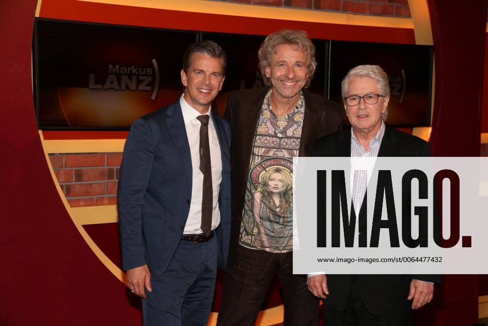 Markus Lanz, Thomas Gottschalk und Frank Elstner nach der Aufzeichnung der Markus Lanz (ZDF) Talkshow am 6.05.2015 in Hamburg M.Lanz (ZDF) Talkshow am 6.05.2015 in Hamburg