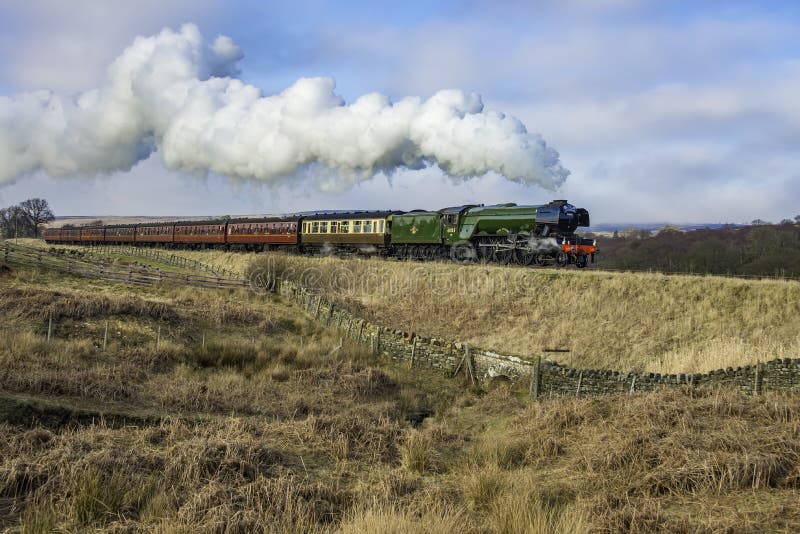 Flying scotsman, The flying scotsman on the North yorkshire moors railway