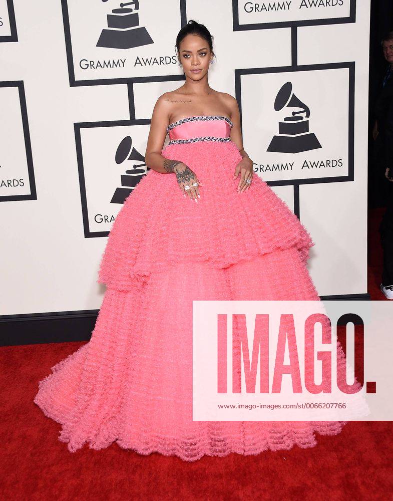Feb. 8, 2015 - Los Angeles, California, U.S. - Rihanna arrives for the 57th Annual Grammy Awards at Staples Center. - ZUMAo05