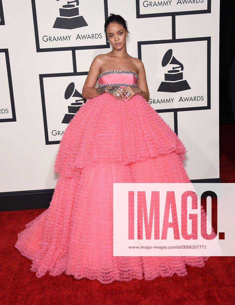 Feb. 8, 2015 - Los Angeles, California, U.S. - Rihanna arrives for the 57th Annual Grammy Awards at Staples Center. - ZUMAo05