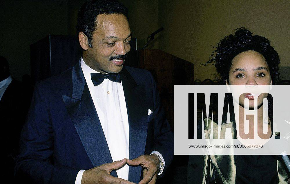 Washington, District of Columbia, United States of America - Washington, DC. 1992.Jesse Jackson and daughter Ashley Laverne Jackson. Jesse Louis Jackson, Sr. (born Jesse Louis Burns; October 8, 1941) is an American civil rights activist and Baptist minister. He was a candidate for the Democratic presidential nomination in 1984 and 1988 and served as a shadow U.S. Senator for the District of Columbia from 1991 to 1997. He is the founder of the organizations that merged to form Rainbow PUSH. Former U.S. Representative Jesse Jackson, Jr. is his eldest son..Credit: Washington United States of America - ZUMAr142