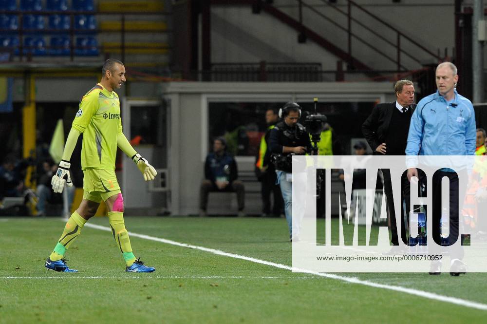 Heurelho Gomes (Tottenham, L) leaves the pitch - Champions League - Inter Mailand vs. Tottenham Hotspur 4:3 - 20.10.2010 - .