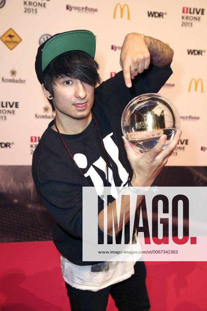 Julien Bam bei der Verleihung der 1LIVE Krone 2015 in der Jahrhunderthalle. Bochum, 03.12.2015 Foto:xS.xGabschx xFuturexImage