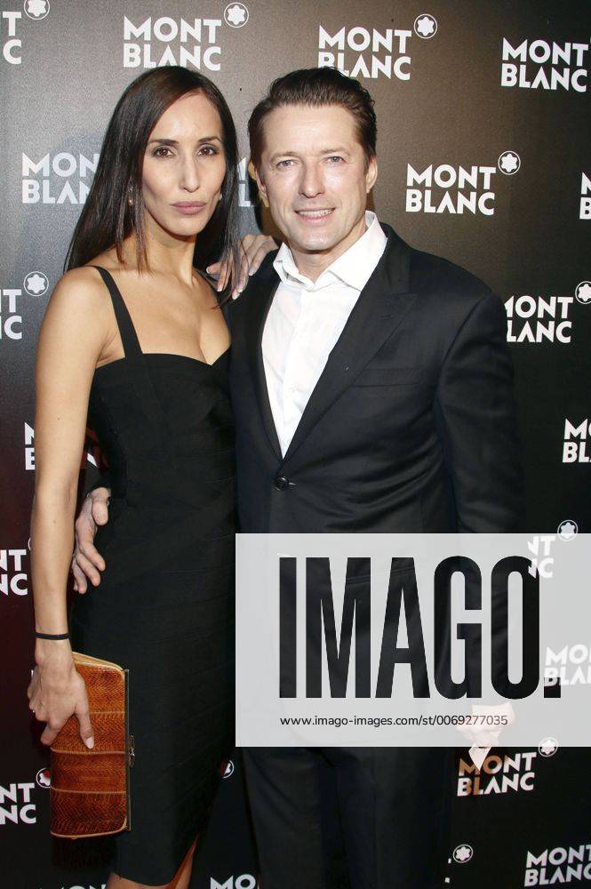 Bruno Eyron mit Partnerin Friederike Dirscherl beim Montblanc Boutique Opening am Neuen Wall. Hamburg, 09.02.2016 Foto:xFuturexImage