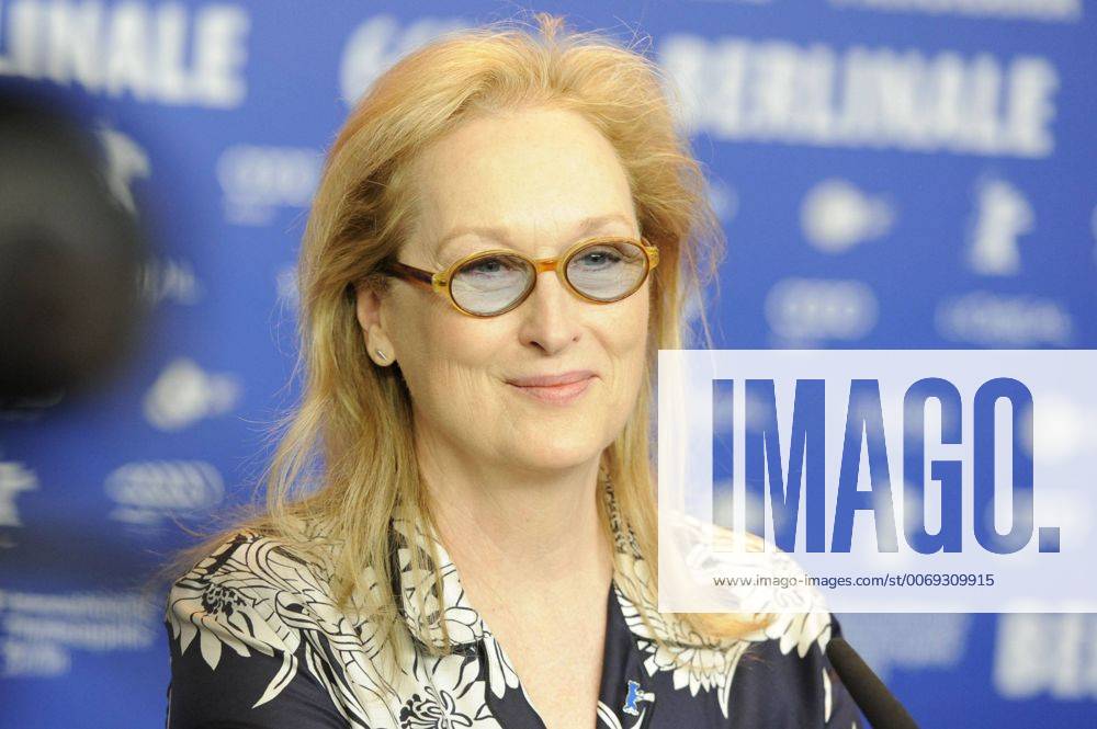 Jurypräsidentin Meryl Streep während der Pressekonferenz mit der Internationalen Jury der 66. Internationalen Filmfestspiele Berlin 66. Internationale Filmfestspiele in Berlin IFB2016