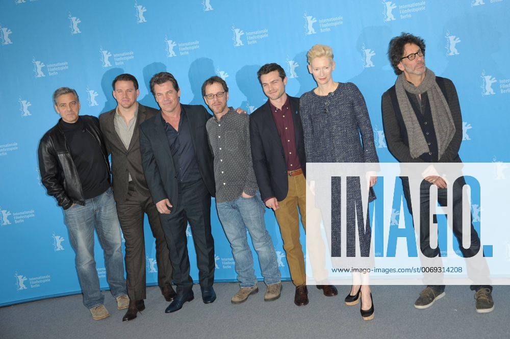 Thomas Bohlen Starface 2016-02-11 Berlin Allemagne 6th Berlinale. Berlin International Film Festival. Photocall du film Hail Cesar! . Clooney, George; Coen, Ethan; Coen, Joel; Swinton, Tilda; Brolin, Josh; Tatum, Channing; Ehrenreich, Alden