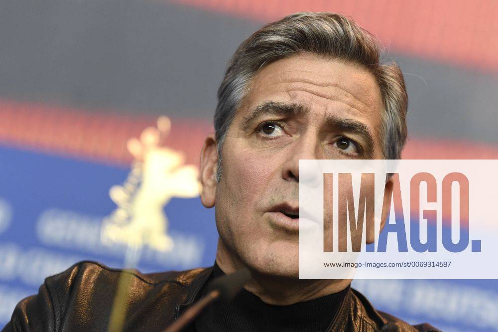 Schauspieler George Clooney während der Pressekonferenz zum Film -Hail, Caesar- anlässlich der 65. Internationalen Filmfestspiele Berlin 66. Internationale Filmfestspiele in Berlin IFB2016