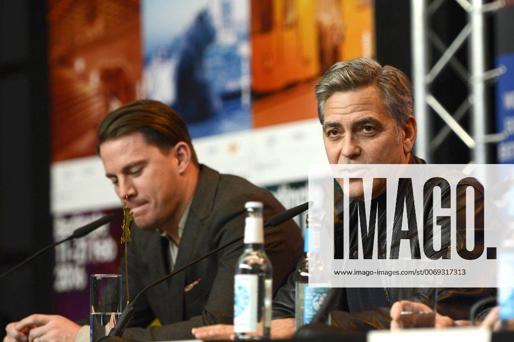 Channing Tatum and George Clooney during the Hail, Caesar! press conference at the 66th Berlin International Film Festival Berlinale 2016 on February 11, 2016 in Berlin, Germany. Foto:xC.xNiehausx xFuturexImage