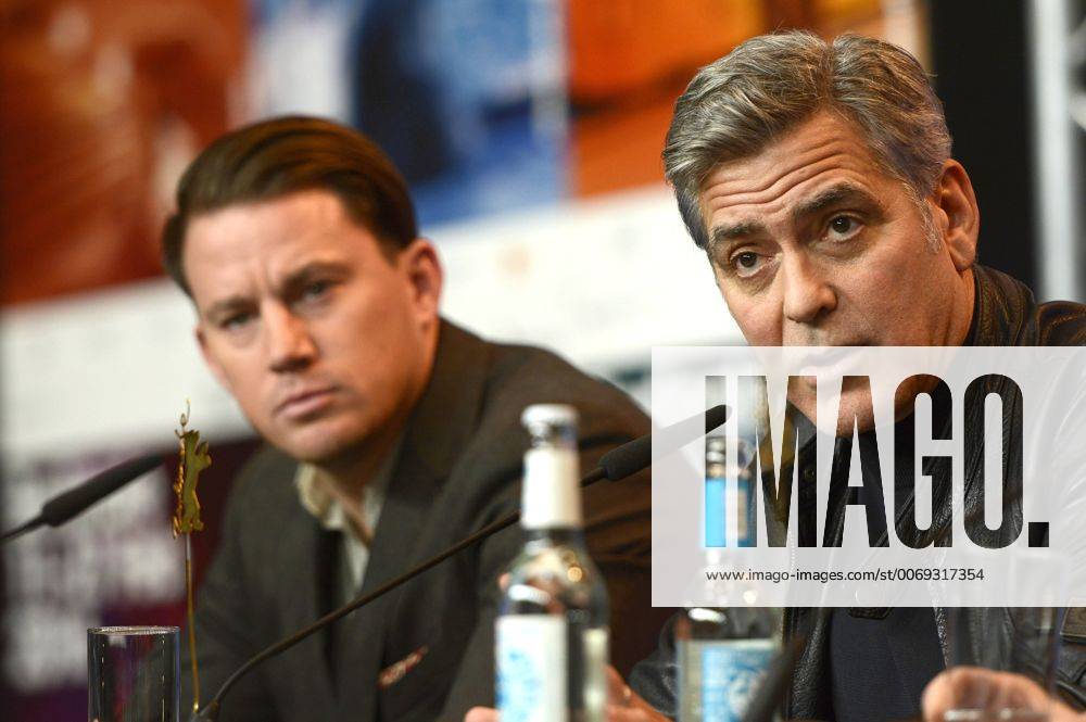 Channing Tatum and George Clooney during the Hail, Caesar! press conference at the 66th Berlin International Film Festival Berlinale 2016 on February 11, 2016 in Berlin, Germany. Foto:xC.xNiehausx xFuturexImage