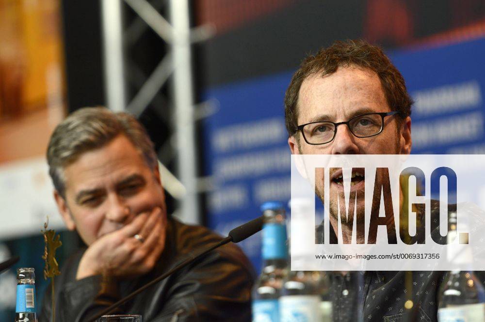 George Clooney and Ethan Coen during the Hail, Caesar! press conference at the 66th Berlin International Film Festival Berlinale 2016 on February 11, 2016 in Berlin, Germany. Foto:xC.xNiehausx xFuturexImage