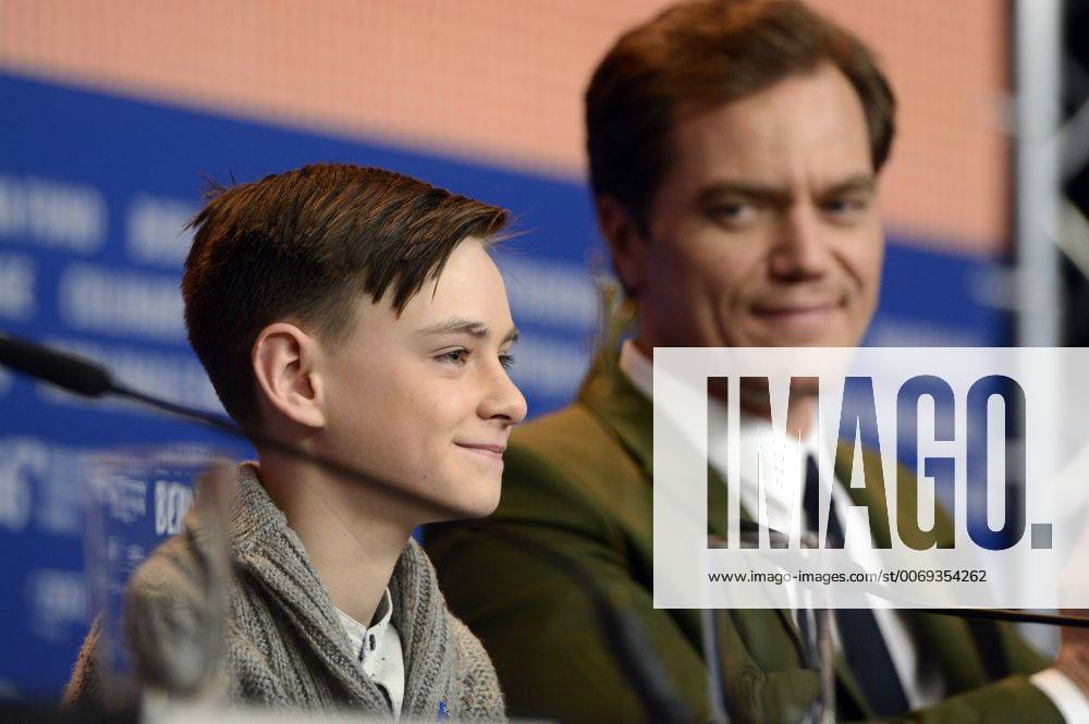 Jaeden Lieberher and Michael Shannon during the Midnight Special press conference at the 66th Berlin International Film Festival Berlinale 2016 on February 12, 2016 in Berlin, Germany. Foto:xC.xNiehausx xFuturexImage