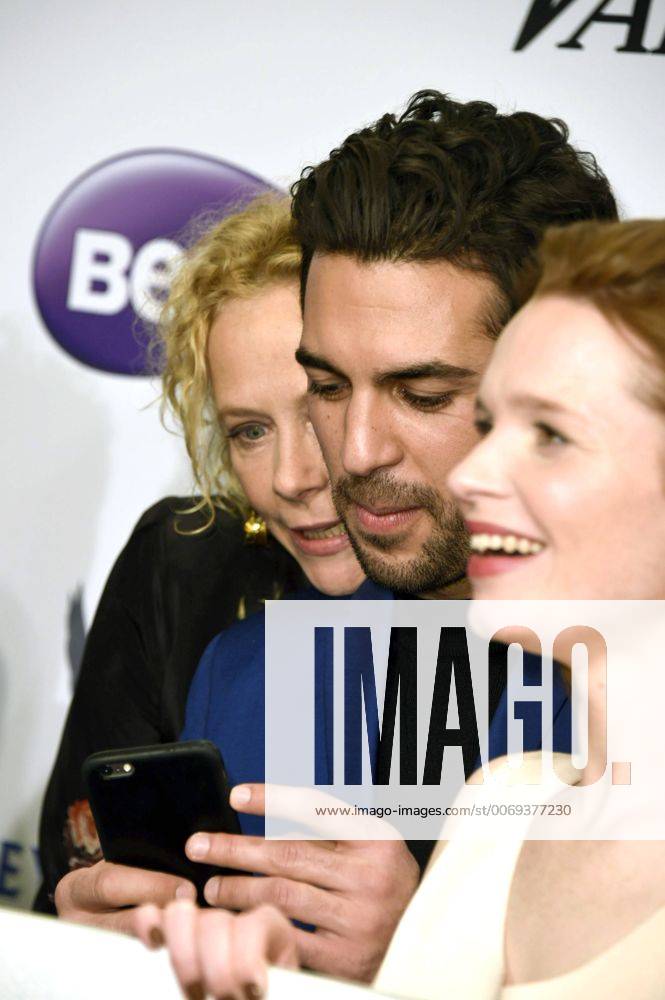 Katja Riemann, Elyas M Barek and Karoline Herfurth at the Medienboard Reception 2016 during the 66th Berlin International Film Festival Berlinale 2016 at The Ritz-Carlton hotel on February 13, 2016 in Berlin, Germany. Foto:xFredericx xFuturexImage