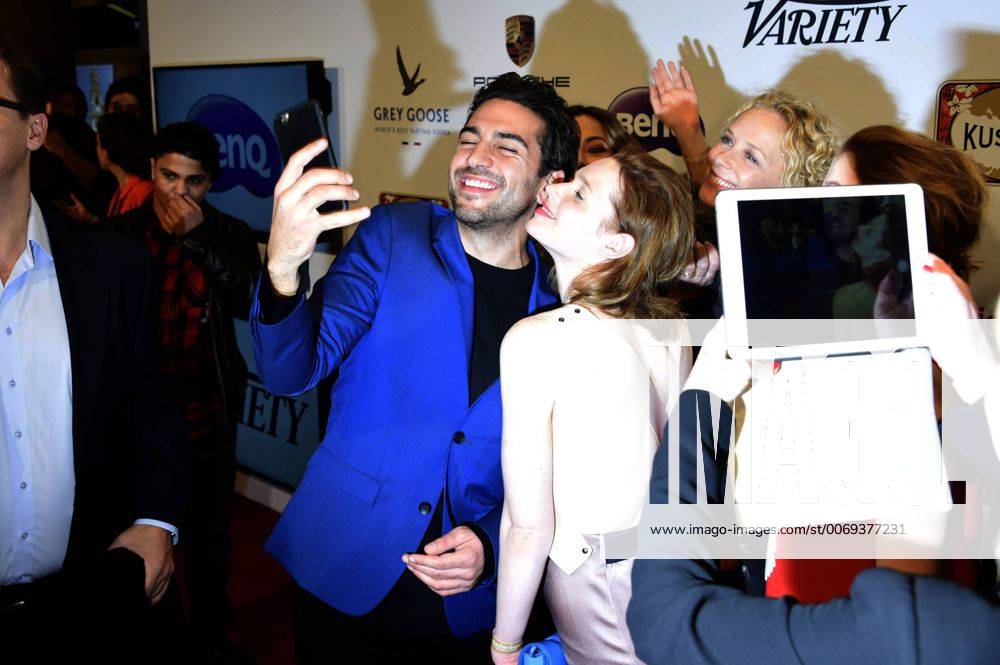 Elyas M Barek, Karoline Herfurth and Katja Riemann at the Medienboard Reception 2016 during the 66th Berlin International Film Festival Berlinale 2016 at The Ritz-Carlton hotel on February 13, 2016 in Berlin, Germany. Foto:xFredericx xFuturexImage