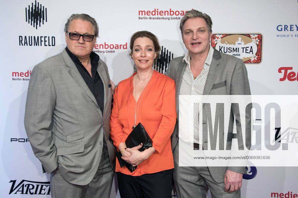 Michael Brandner, Aglaia Szyszkowitz and Stefan Jürgens at the Medienboard Reception 2016 during the 66th Berlin International Film Festival Berlinale 2016 at The Ritz-Carlton hotel on February 13, 2016 in Berlin, Germany. Foto:xFredericx xFuturexImage