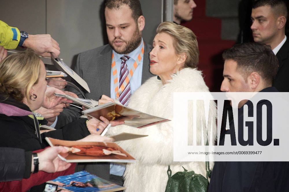 Emma Thompson arriving for the Alone In Berlin Jeder stirbt für sich allein press conference at the 66th Berlin International Film Festival Berlinale 2016 on February 15, 2016 in Berlin, Germany. Foto:xFredericx xFuturexImage