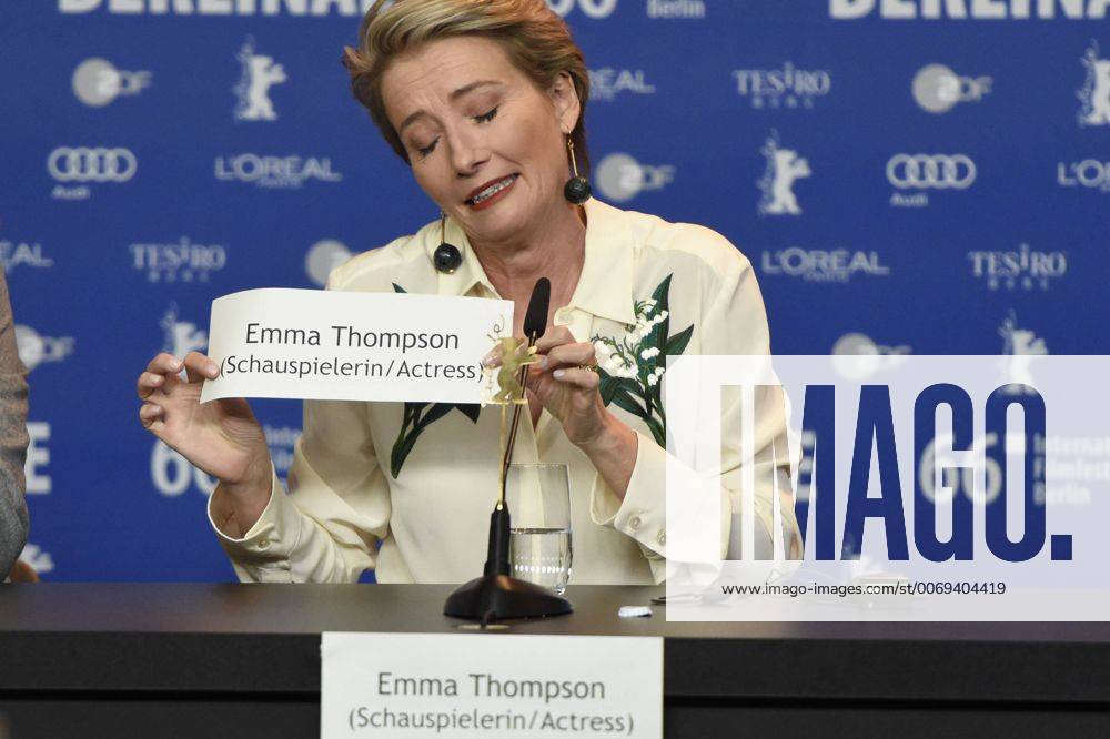 Schauspielerin Emma Thompson während der Pressekonferenz zum Film -ALONE IN BERLIN JEDER STIRB FÜR SICH ALLEIN- anlässlich der 66. Internationalen Filmfestspiele Berlin 66. Internationale Filmfestspiele in Berlin IFB2016