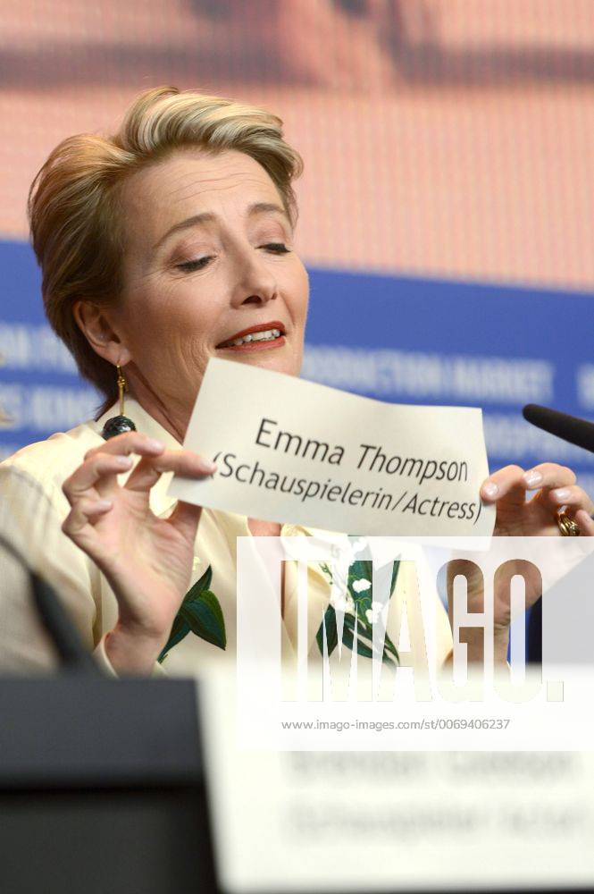 Emma Thompson during the Alone In Berlin Jeder stirbt für sich allein press conference at the 66th Berlin International Film Festival Berlinale 2016 on February 15, 2016 in Berlin, Germany. Foto:xC.xNiehausx xFuturexImage