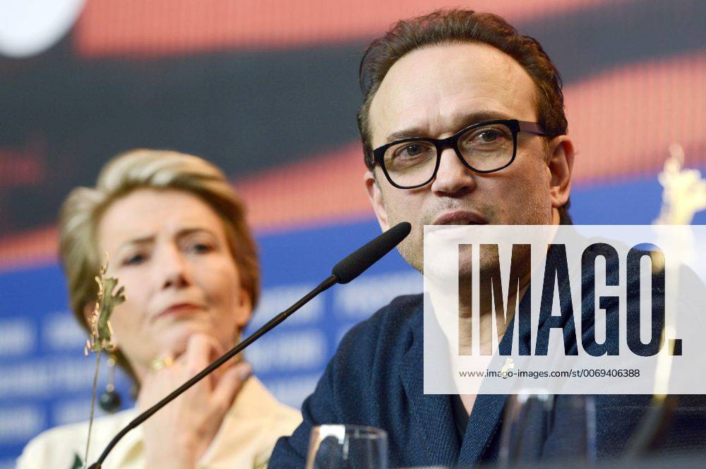 Emma Thompson and Vincent Perez during the Alone In Berlin Jeder stirbt für sich allein press conference at the 66th Berlin International Film Festival Berlinale 2016 on February 15, 2016 in Berlin, Germany. Foto:xC.xNiehausx xFuturexImage