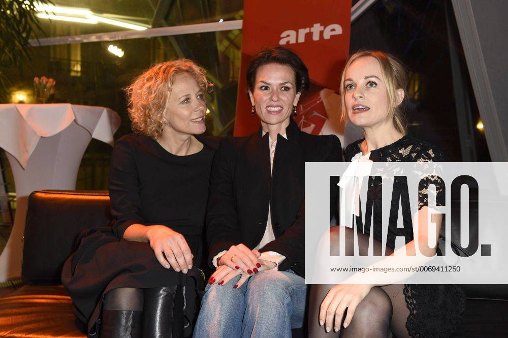 Katja Riemann, Melika Foroutan and Friederike Kempter at the Arte Reception 2016 during the 66th Berlin International Film Festival Berlinale 2016 at The Ritz-Carlton hotel on February 15, 2016 in Berlin, Germany. Foto:xFredericx xFuturexImage
