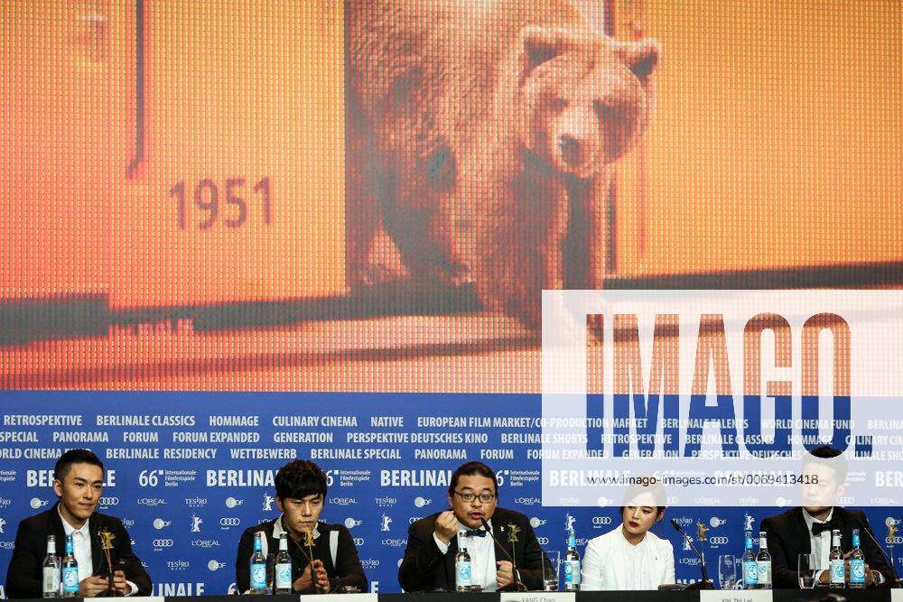 66. Berlinale: Crosscurrent PK (160215) -- BERLIN, Feb. 15, 2016 -- Cast members of Crosscurrent (Chang Jiang Tu) attend a press conference for the promotion of the movie at the 66th Berlinale International Film Festival in Berlin, Germany, on Feb. 15, 2016. ) GERMANY-BERLIN-FILM FESTIVAL-CROSSCURRENT ZhangxFan