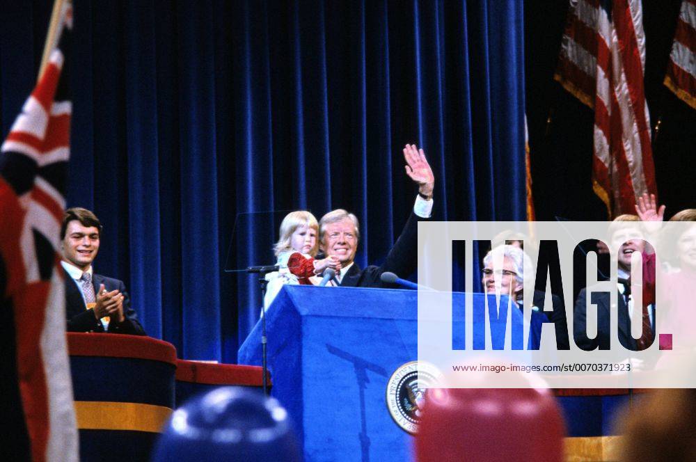 New York, New York, United States of America - United States President Jimmy Carter delivers his speech accepting his party s nomination for reelection as President of the United States at the 1980 Democratic National Convention in Madison Square Garden in New York, New York on August 13, 1980..Credit: New York United States of America - ZUMAs152