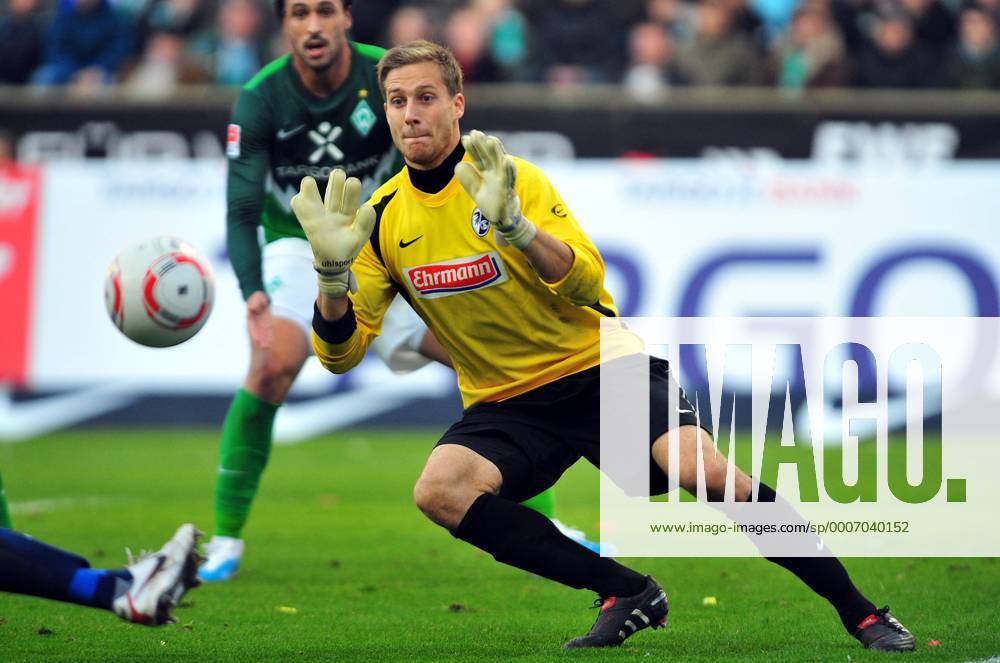 Fussball Herren Bundesliga Saison 2010 2011, SV Werder Bremen - SC Freiburg 2:1, Oliver BAUMANN (SC Freiburg)