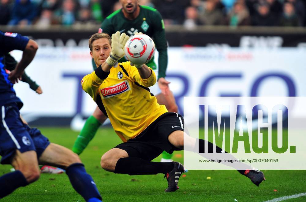 Fussball Herren Bundesliga Saison 2010 2011, SV Werder Bremen - SC Freiburg 2:1, Oliver BAUMANN (SC Freiburg)