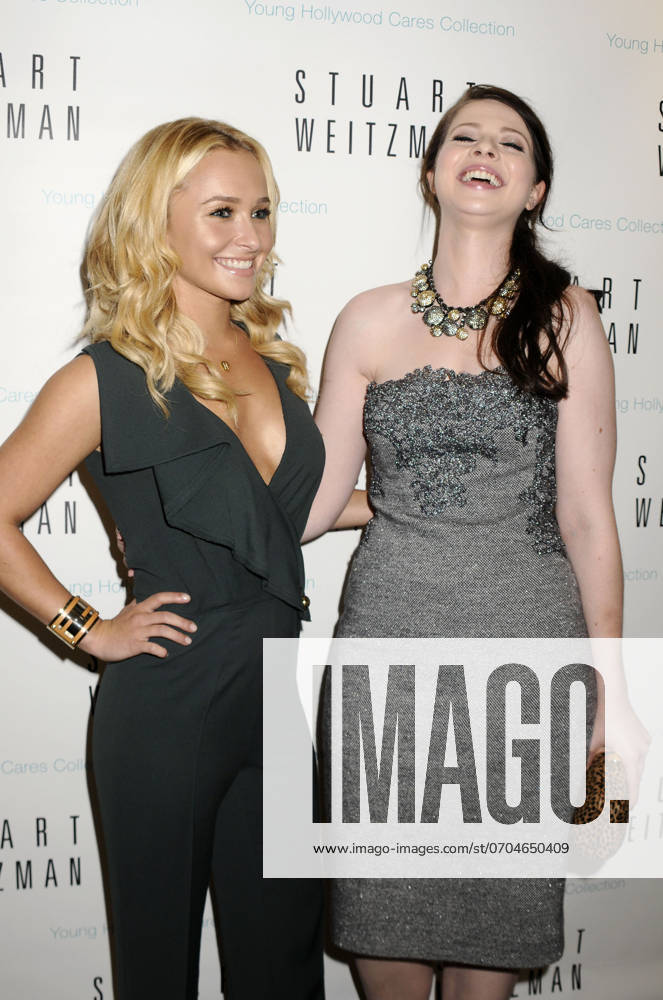 Fashion s Night Out Michelle Trachtenberg and Hayden Panettiere make a personal appearance for Fashion s Night Out to present their Young Hollywood Cares shoe collection at Stuart Weitzman in New York, NY on September 08, 2011 by Joy Scheller iPhoto New York NY USA