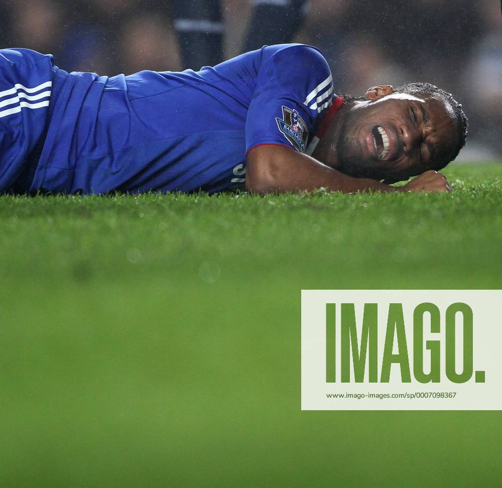 Chelseas Didier Drogba looks on dejected - Barclays Premier League, FC Chelsea London (blue) v Bolton Wanderers (white) 29th December, 2010 .
