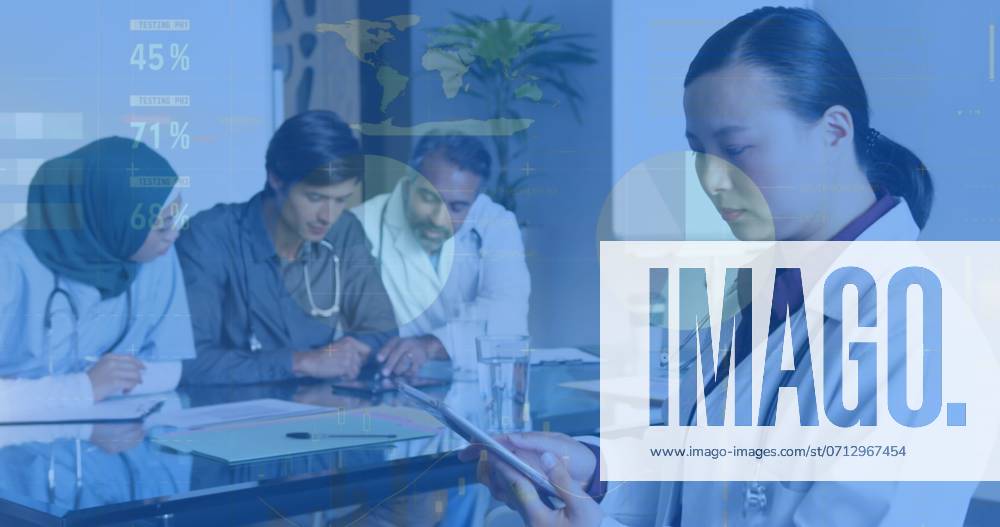 Image of infographic interface over diverse female doctor standing and using digital tablet. Digital composite, multiple exposure, report, business, global, medical, healthcare, technology. , 16.07.2024, 5168592.jpg , people,Digital composite,multiple exposure,infographic interface,diverse female doctor,using digital tablet,report,business,global,medical,healthcare,technology,digital healthcare,tech-savvy physician,medical report,global health,health information technology,digital medicine,healthcare innovation,medical technology,healthcare data,digital health records,medical informatics,health tech,medical analysis,digital diagnostics,healthcare solutions,medical software,health reporting,medical data,tech-driven healthcare,digital patient