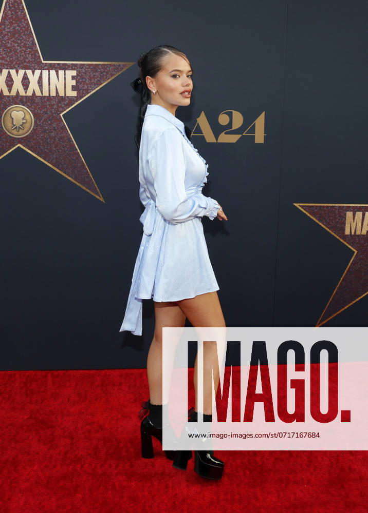 MaXXXine World Premiere, Los Angeles, California, USA - 24 June 2024 Malia Pyles at the Los Angeles premiere of MaXXXine held at the TCL Chinese Theater in Hollywood, USA on June 24, 2024.,