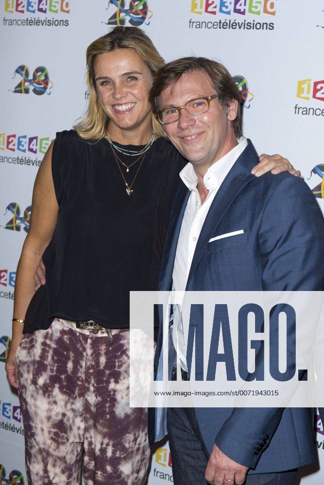 Marine Vignes - Laurent Romejko - Entertainment, Photocall France Television 2016 2017 - Paris - 29 06 2016 StephenCaillet Panoramic