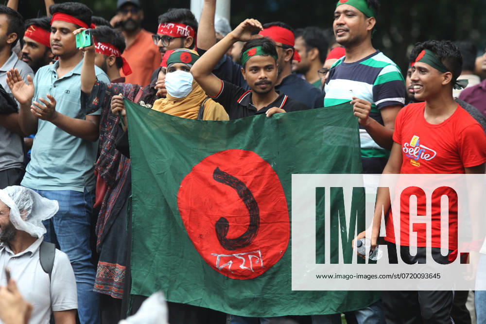 Anti-Discrimination Student Movement held a rally at Central Shaheed Minar in Dhaka on August 3, 2024, to demand justice for the victims killed in the recent countrywide violence during anti-quota protests. Student leaders rallied Bangladeshis on August 3 for a nationwide civil disobedience campaign as Prime Minister Sheikh Hasina s government weathered a worsening backlash over a deadly police crackdown on protesters. Dhaka Bangladesh - ZUMAr336 20240803_zip_r336_022