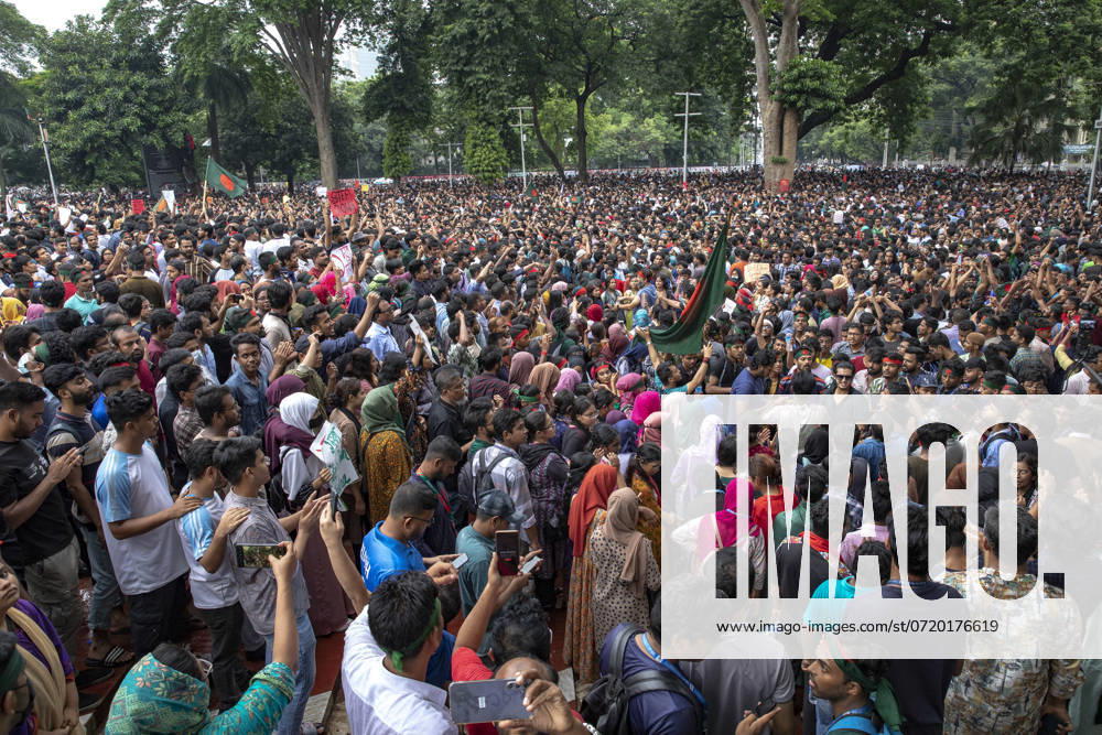 Students Renew Bangladesh Protests The Anti-Discrimination Student Movement is holding a rally at Central Shaheed Minar in Dhaka, Bangladesh, on August 3, 2024, to demand justice for the victims killed in the recent countrywide violence during anti-quota protests. Dhaka Bangladesh