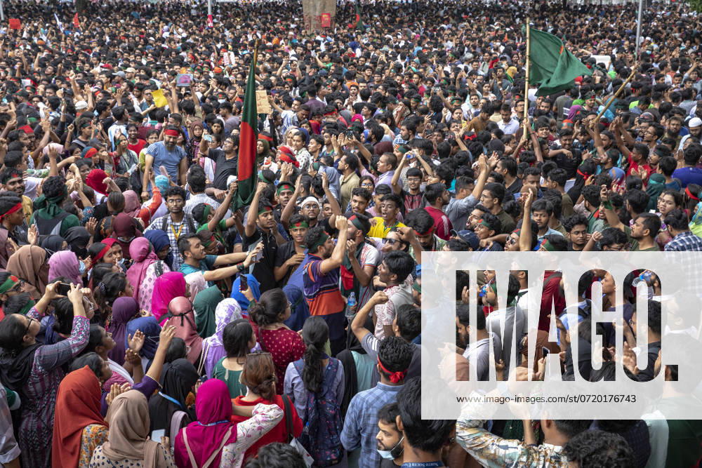 Students Renew Bangladesh Protests The Anti-Discrimination Student Movement is holding a rally at Central Shaheed Minar in Dhaka, Bangladesh, on August 3, 2024, to demand justice for the victims killed in the recent countrywide violence during anti-quota protests. Dhaka Bangladesh