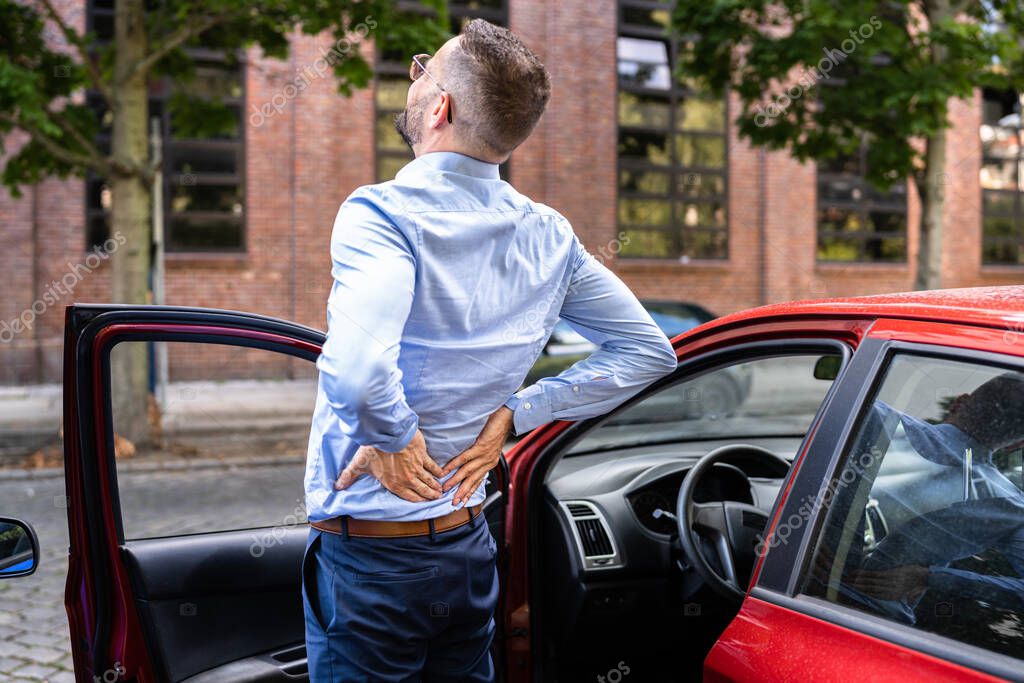 Back Pain Car Driving Injury And Tired