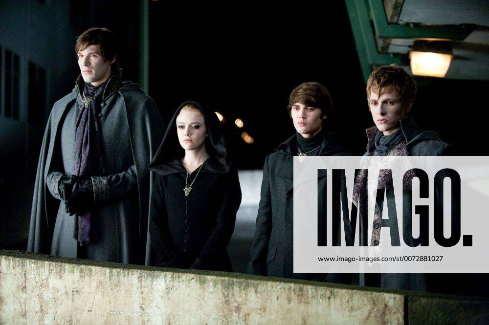 RELEASE DATE: June 30, 2010. MOVIE TITLE: The Twilight Saga: Eclipse. STUDIO: Summit Entertainment. PLOT: As a string of mysterious killings grips Seattle, Bella, whose high school graduation is fast approaching, is forced to choose between her love for vampire Edward and her friendship with werewolf Jacob. PICTURED: DANIELLE CUDMORE as Felix with DAKOTA FANNING as Jane, CAMERON BRIGHT as Alec and CHARLIE BEWLEY as Demetri. - ZUMAg90_