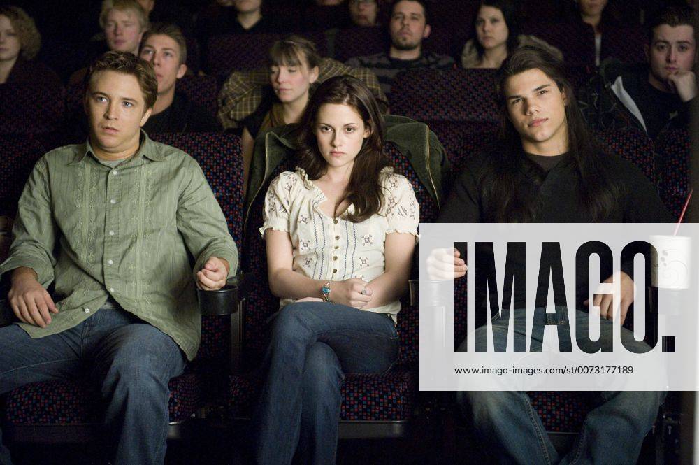 RELEASE DATE: November 20, 2009. MOVIE TITLE: Twilight: New Moon. STUDIO: Imprint Entertainment. PLOT: After Bella recovers from the vampire attack that almost claimed her life, she looks to celebrate her birthday with Edward and his family. However, a minor accident during the festivities results in Bella s blood being shed, a sight that proves too intense for the Cullens, who decide to leave the town of Forks, Washington for Bella and Edward s sake. Initially heartbroken, Bella finds a form of comfort in reckless living, as well as an even-closer friendship with Jacob Black. Danger in different forms awaits. PICTURED: KRISTEN STEWART as Bella Swan, TAYLOR LAUTNER as Jacob Black and MICHAEL WELCH as Mike. - ZUMAg90_