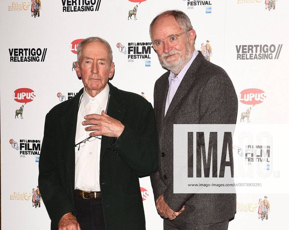 Ethel and Ernest BFI LFF screening London, UK. Raymond Briggs and Jim Broadbent at the 60th BFI London Film Festival sceening of Ethel and Ernest at The Curzon Mayfair, Curzon Street, London on Saturday 15 October 2016 LMK392-62602-171016