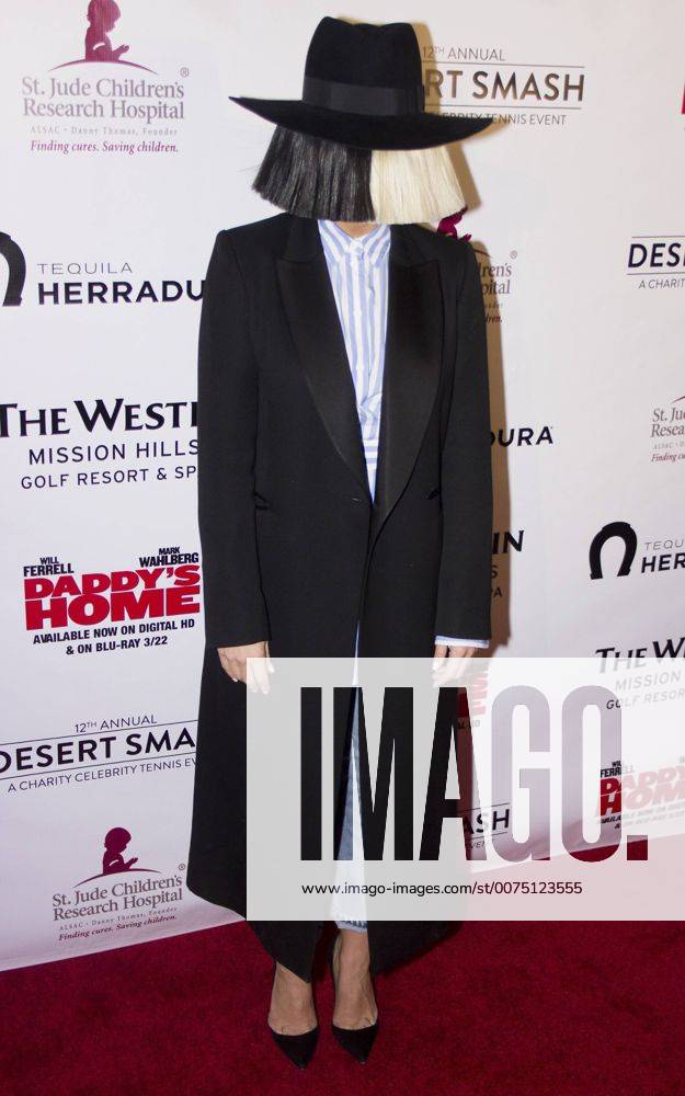 Singer, Songwriter SIA at Desert Smash After Party on March 8, 2016 in Rancho Mirage, CA 2016 - USA - Desert Smash After Party in Rancho Mirage - SIA