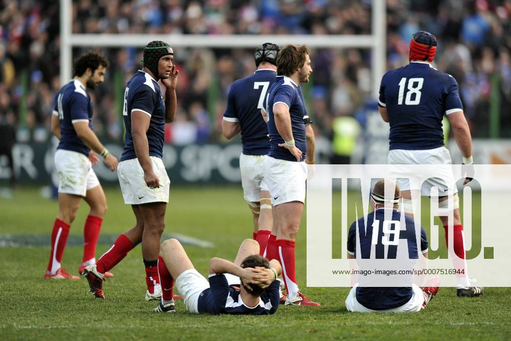 RUGBY : Italie France - Tournoi des VI Nations - Stadio Flaminio - deception - - AnthonyBibardFEP -