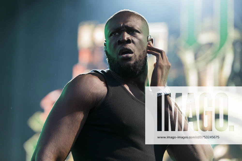 Turku, Finnland, 7. Juli 2024. Der britische Grime-Rapper Stormzy performt auf Ruisrock.