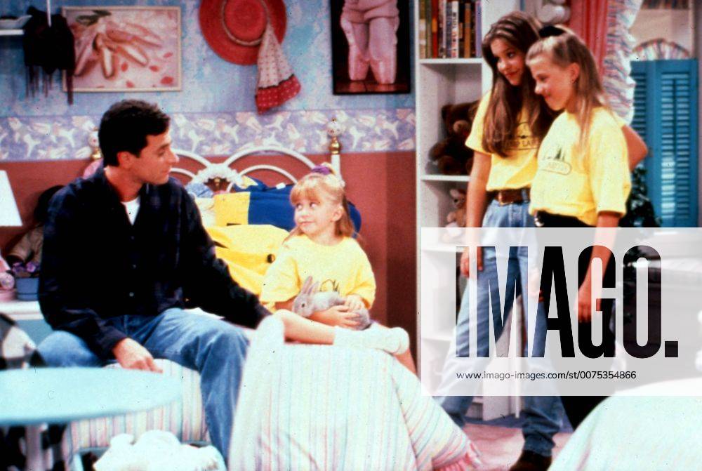 Full House, Sitcom, USA 1987 - 1995, Staffel 7, Darsteller: (v. l.) Bob Saget, Mary Kate oder Ashley Olsen, Candace Cameron Bure, Jodie Sweetin